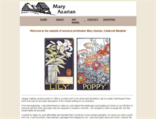 Tablet Screenshot of maryazarian.com